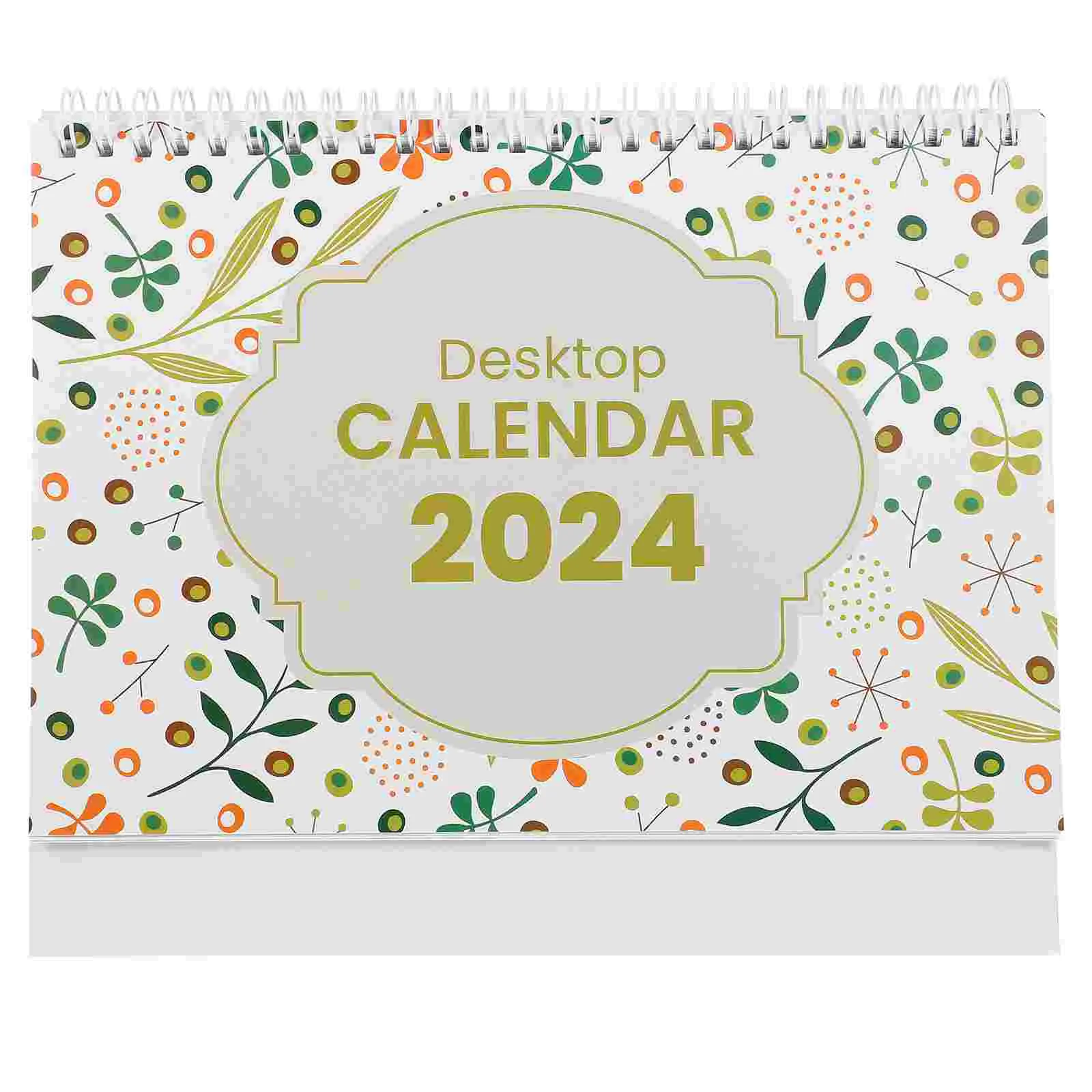 

Office Decor 2024 Desk Calendar Note Standing Spiral 23X16X6CM Household Monthly Tabletop Home Accessory