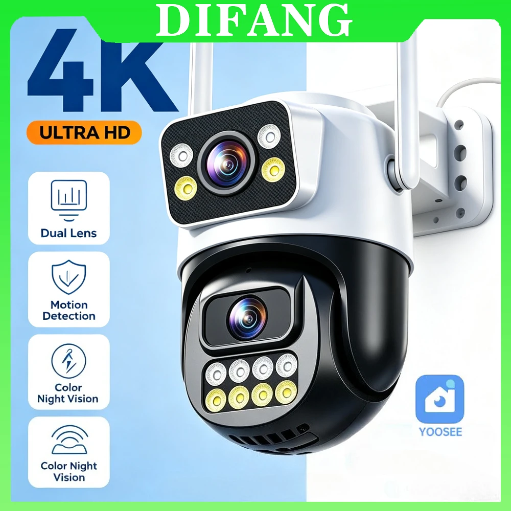 Yoosee Mini Dual Screen WiFi IP Camera Onvif Support Night Vision Baby Pet Monitor Outdoor Home Security CCTV Cam