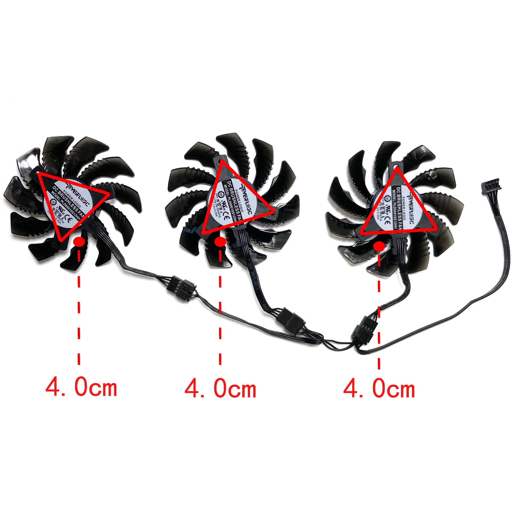 New For GIGABYTE Radeon RX6500XT 6600XT 6650XT 6700XT 6750XT GAMING OC Graphics Card Replacement Fan PLD08010S12HH