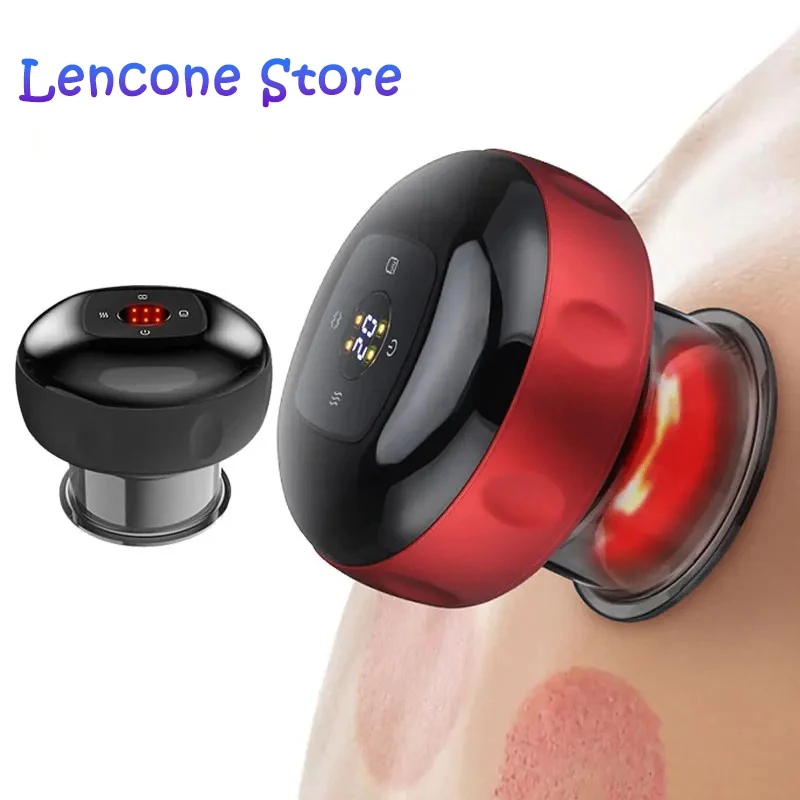 6/12 Gears Electric Cupping Therapy Massager Vacuum Suction Cups Adjustable Therapy Cupping Guasha Massage Tool Muscle Stimulato