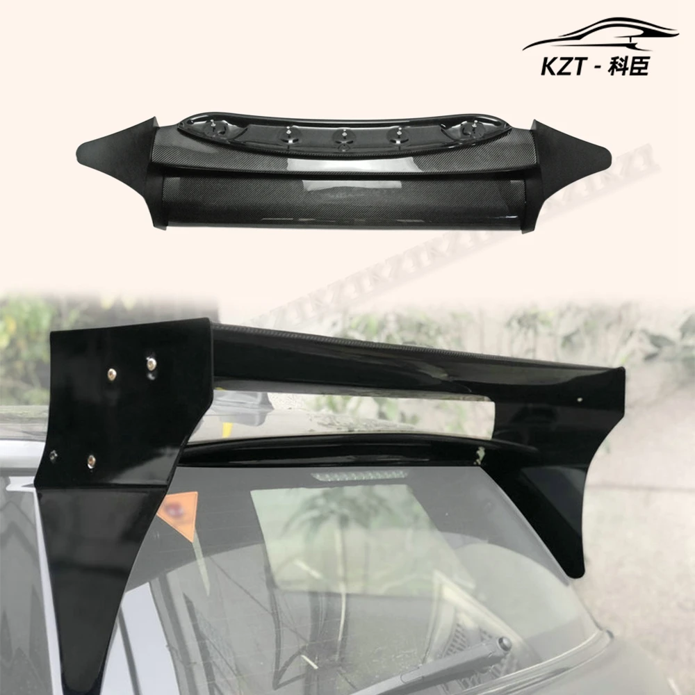 For Mini Cooper S R56 M7 Style Roof Spoiler (Aluminmum End Cap) Carbon Fiber