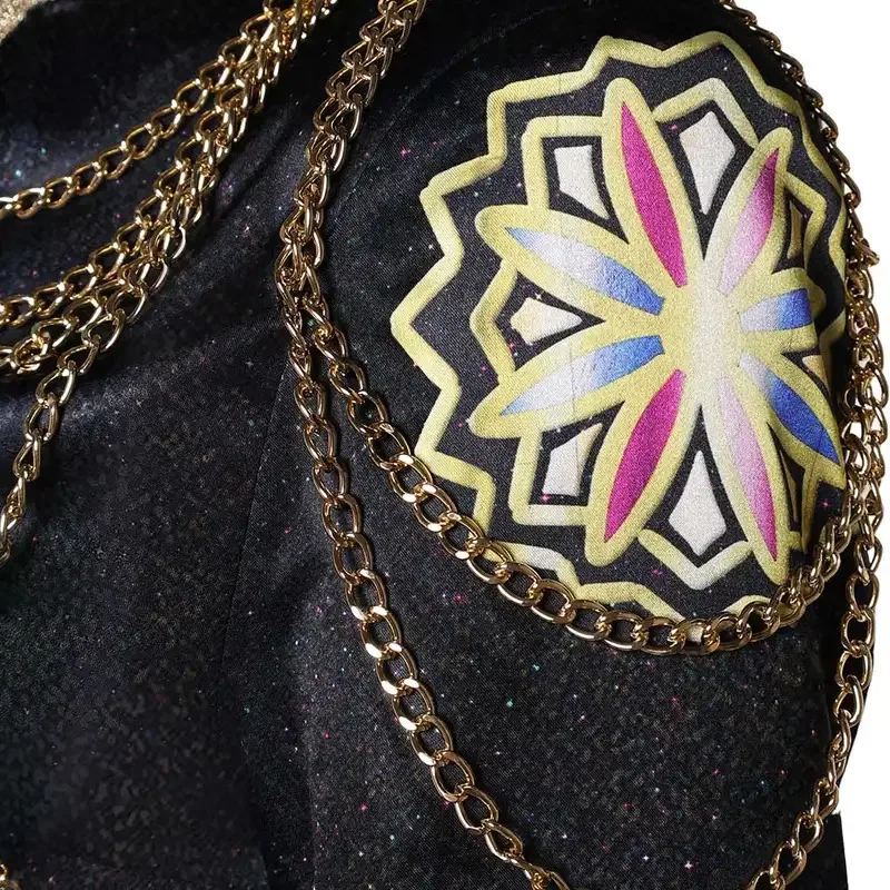 漫画悪魔ハンターの KPop ルミブラック Gloden コスプレファンタジア衣装ウィッグセット女性の役割プレイ制服ハロウィンスーツ