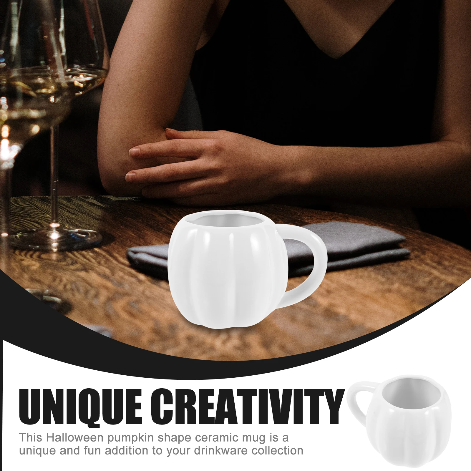 

Halloween Pumpkin Mug Ceramic 500ml Large Capacity Pumpkin Drinking Cup Coffee Mug Novelty Drinking Cup Ceramic Cups