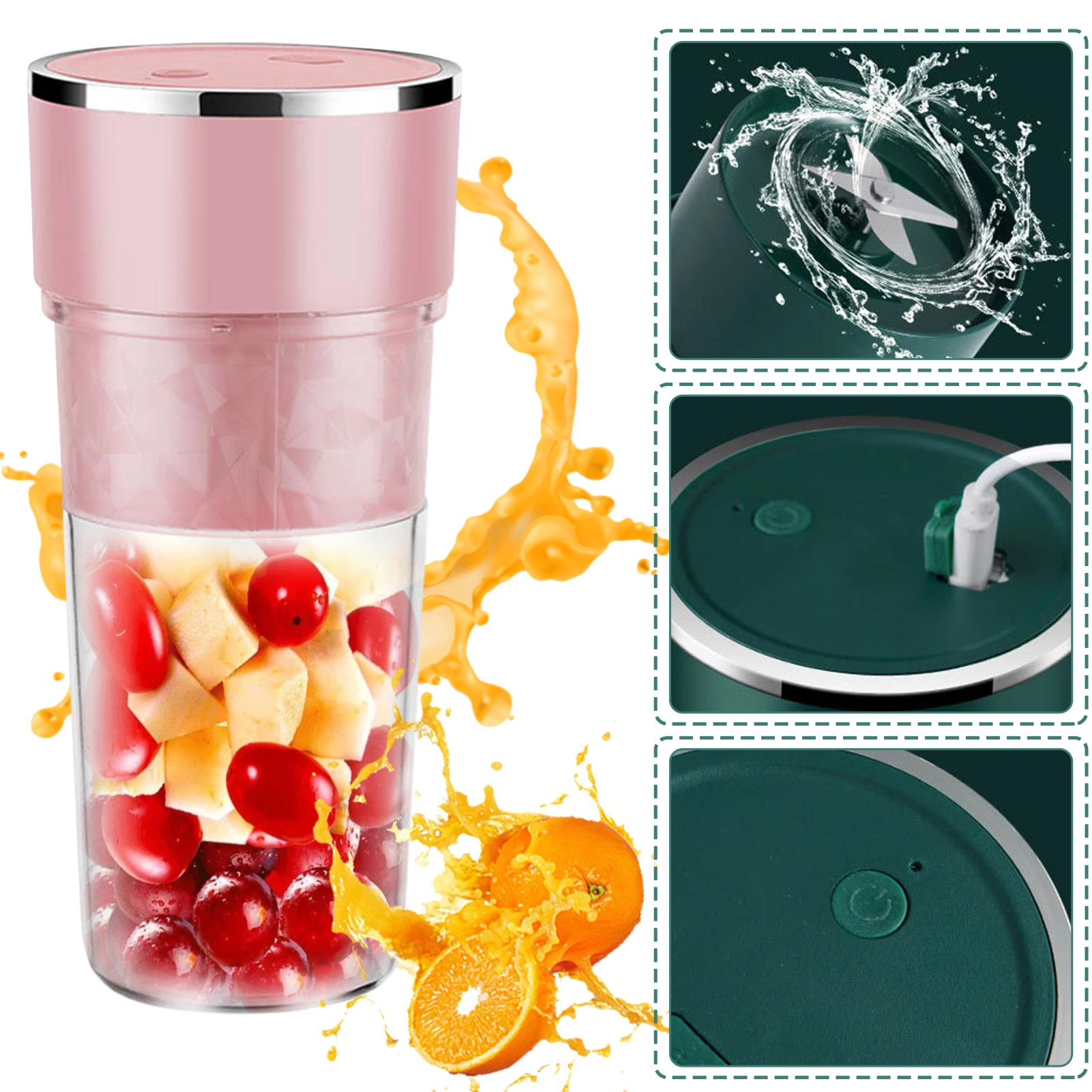 Electric Fresh Juicer Portable Blender bottle Mixer Milkshake Machine Portable Fruit Milk Mixing Tool Mini Fresh Juice Blender