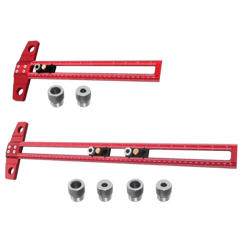 

Multipurpose T Square Ruler Precise Inches & Metric Measurements T Shaped Measuring Tool for Architects & Engineers