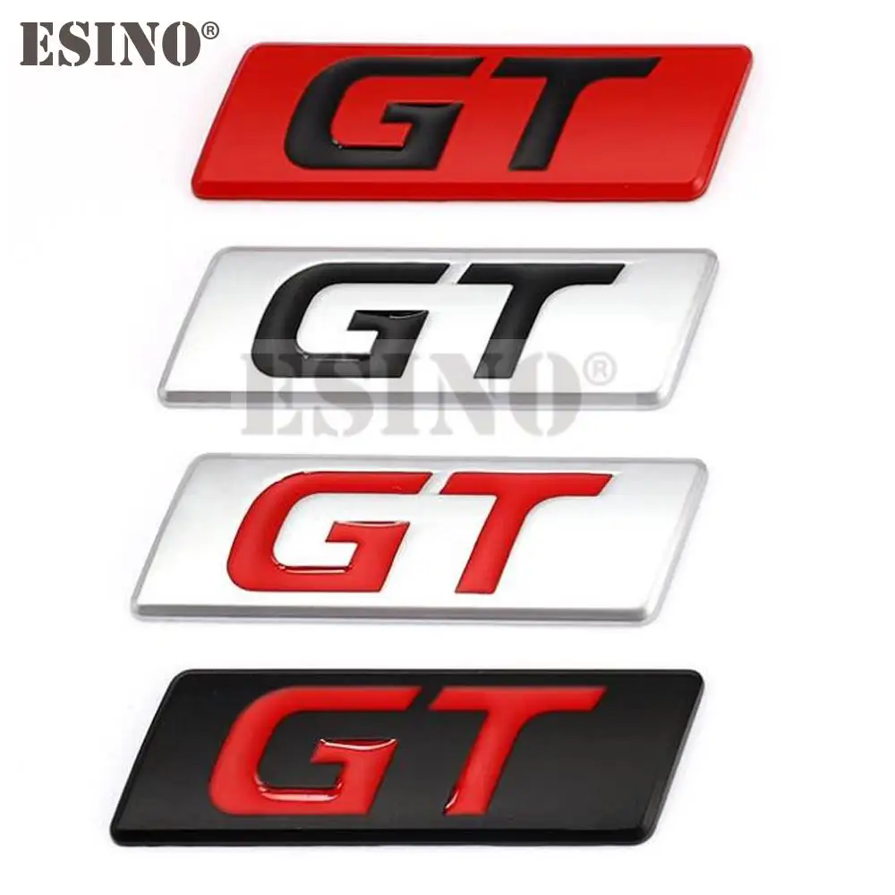 Emblema adhesivo de guardabarros para coche, insignia de Metal de aleación de Zinc GT 3D para KIA Forte Optima Picanto Stinger Sorento K5 KX5 KX7