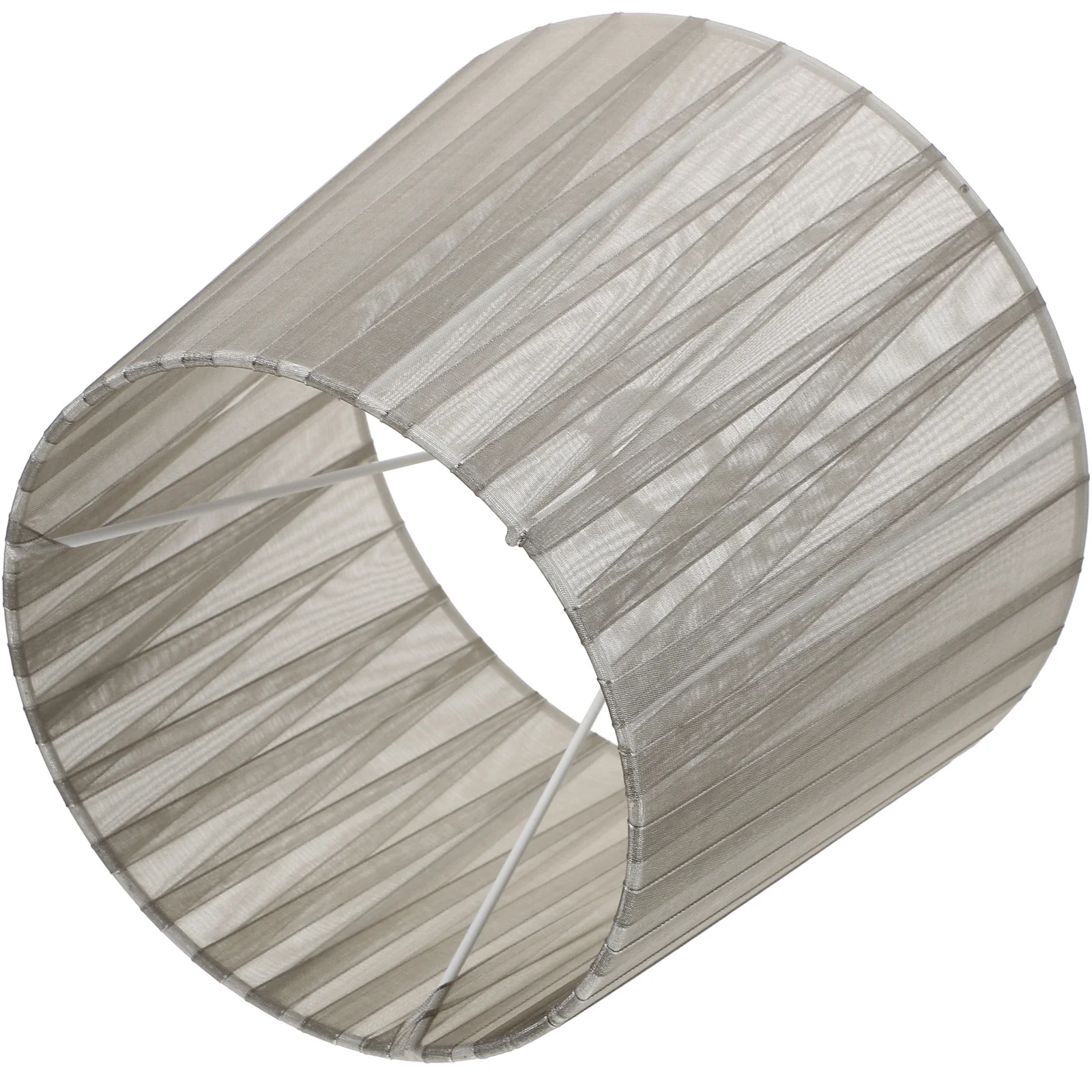 رمادي النسيج طبل عاكس الضوء لاستبدال مصباح أرضي الطاولة غطاء خفيف صغير تركيبات الإضاءة الحديثة ديكور المنزل فندق