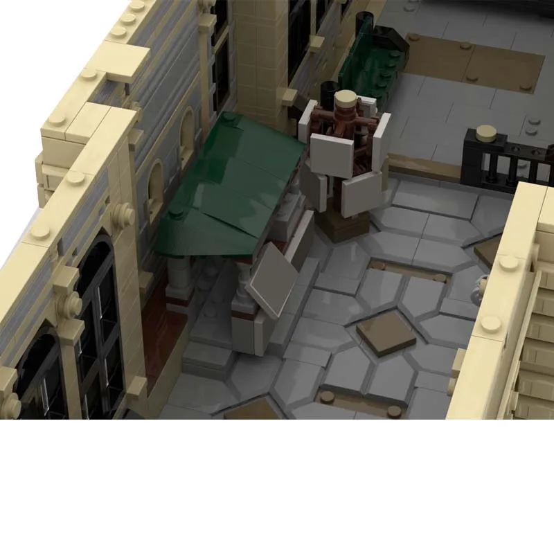 4018 Pezzi Stazione Centrale della Città MOC, Blocchi da Costruzione Modulari Personalizzabili, Design Creativo Educativo, Giocattolo Fai-da-Te per Ragazzi, Regalo di Compleanno