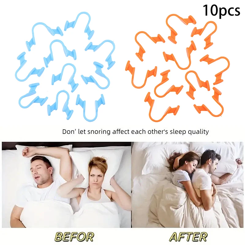 

10Pcs Nose Dilator Nasal Silicone Nose Clip Anti Snoring Stop Snoring Help Breathe Anti Snoring Devices Improve Sleeping