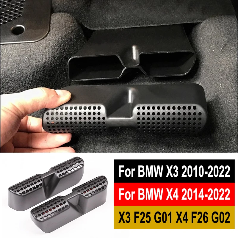 

For BMW X3 F25 G01 X4 F26 G02 Rear Seat Air Vent Cover Grille Outlet Dustproof Protector Car Interior Accessories 2010-2023