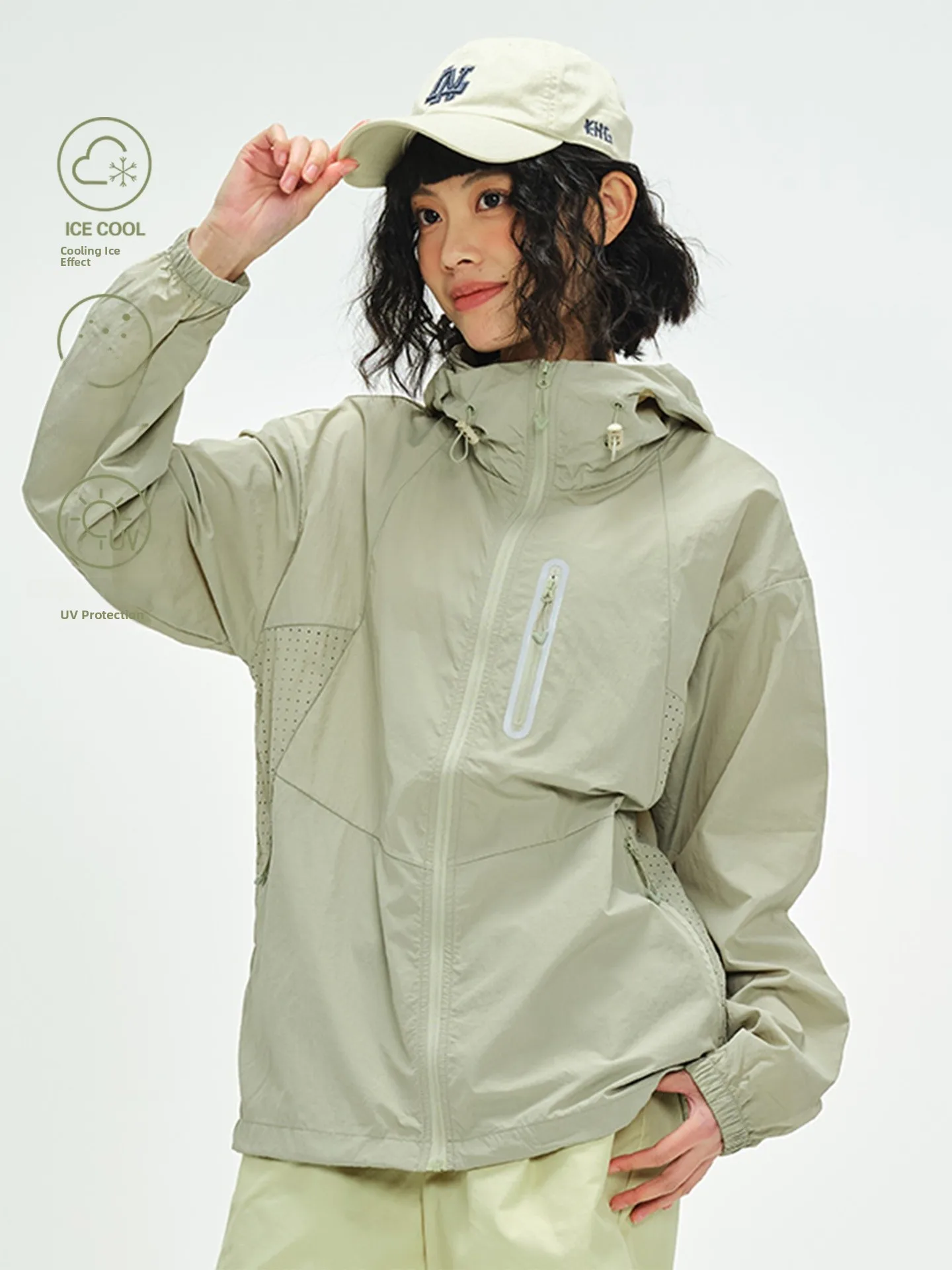 

Outdoor Ice Silk Cool Feeling Original Yarn Sun Protection Clothing Men's Summer Climbing Fishing UV Protection UPF100