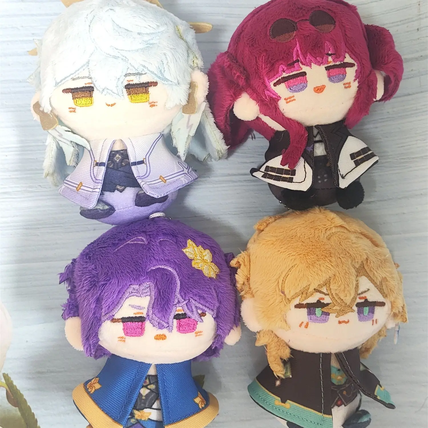 10cm Honkai Star Rail Anime Pluszowe Lalki Castorice The Herta Zawieszka do Plecaka Figurka z Kreskówki Anime Wypchane Zabawki Pluszaki