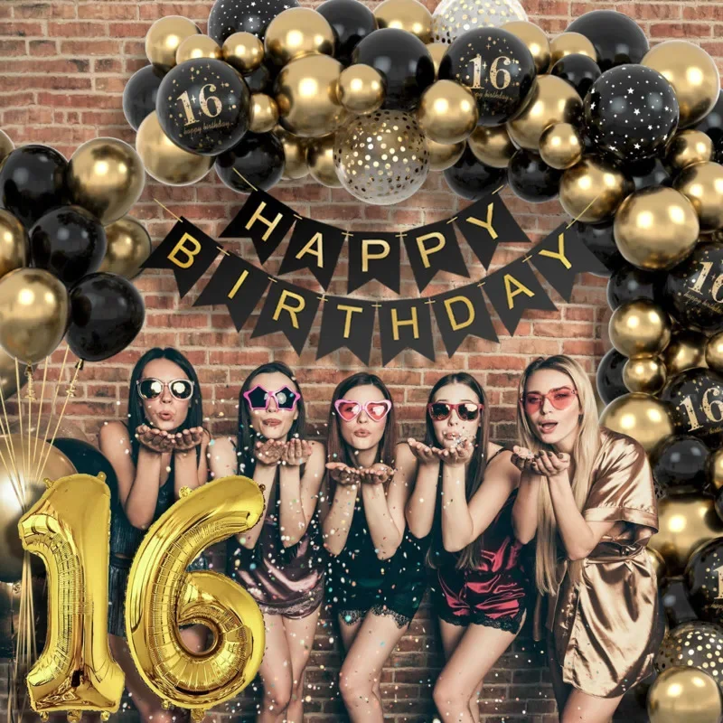 Alphanumeric Birthday Balloon Set Bar KTV Activity Arrangement Balloon Adult Old Man Birthday Photography Props Decoration New