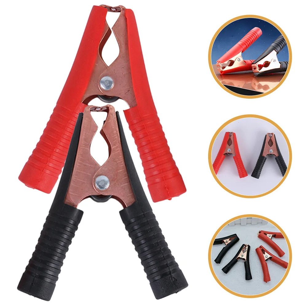 

10Pcs Clamp Heavy Duty Copper Plated Alligator Clips Waterproof High Temperature Resistant for Car Jumper Cable