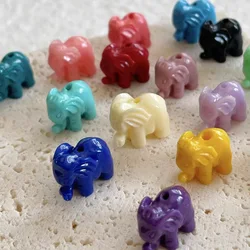 20pcs 10x15mm Elephant Shape Artificial Coral Beads For Jewelry Making Mix Color Loose Spacer Bead DIY Braceler Necklace