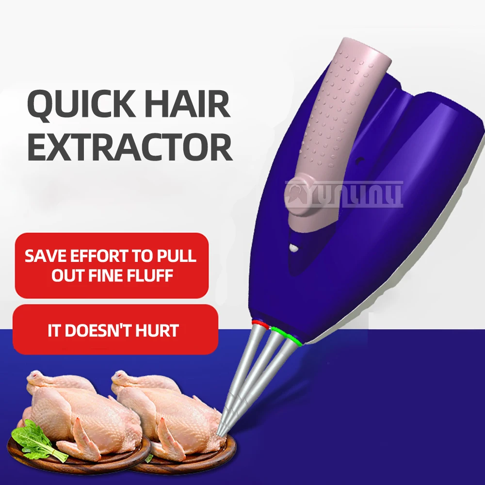 Handheld Electric Poultry Hair Removal Machine Household Automatic Chicken Feather Removing Tool