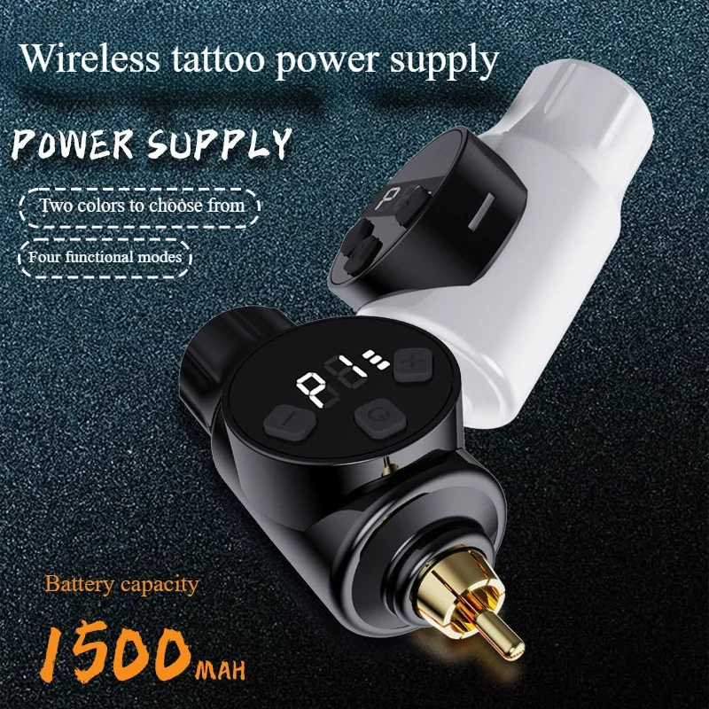 New Tattoo Power Supply 1700mAh Current Meter Point Piercing Continuous Piercing Male Eyebrow RCA Head Tattoo assistance