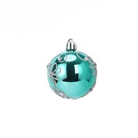 16Pcs 6cm Electroplated Ball Christmas Tree Ornament Plastic New Year Christmas Decorations Hanging Ornament Pendant