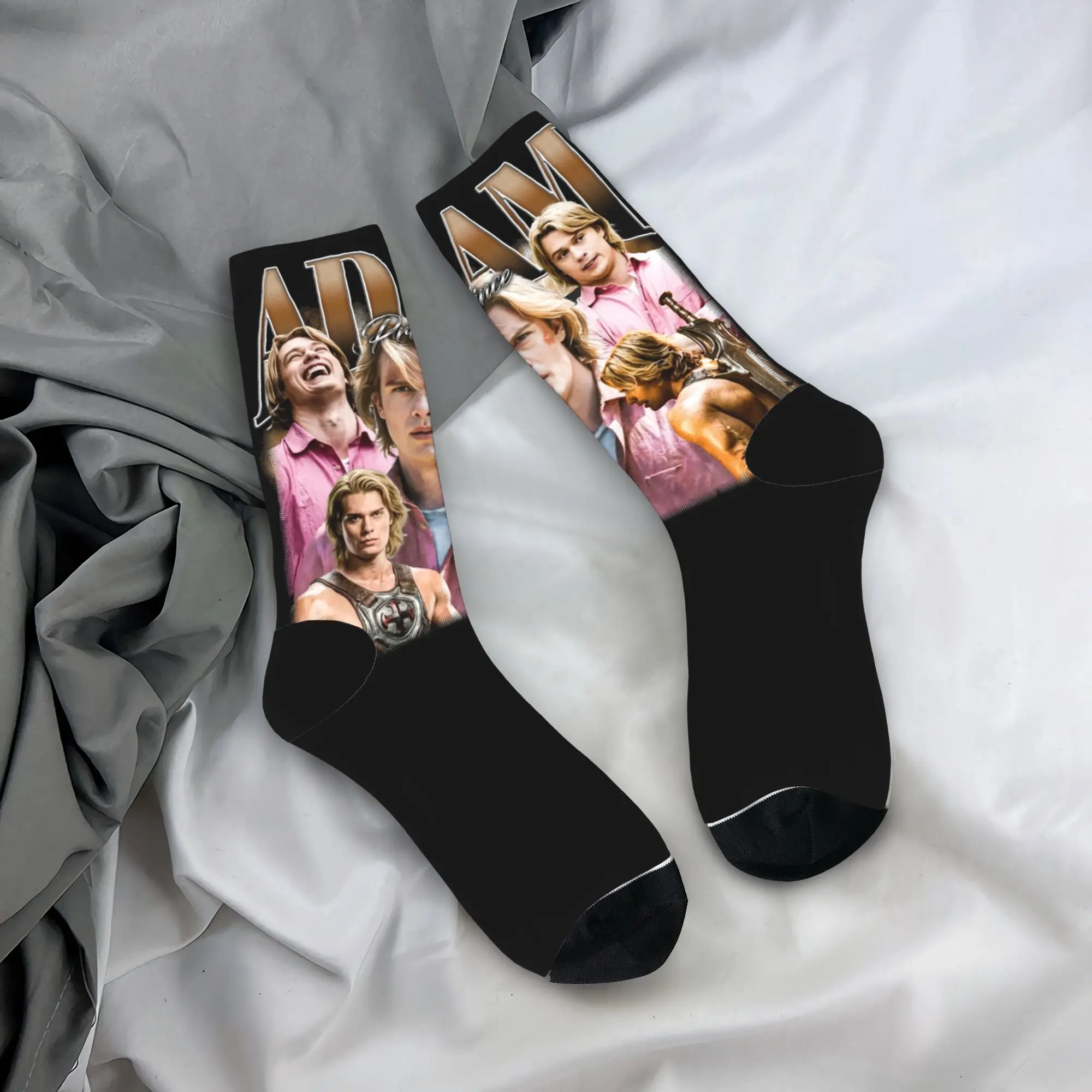 Fashion Nicholas Galitzine as Adam Prince Vintage 90s Football Socks  Polyester Long Socks for Women Men Sweat Absorbing