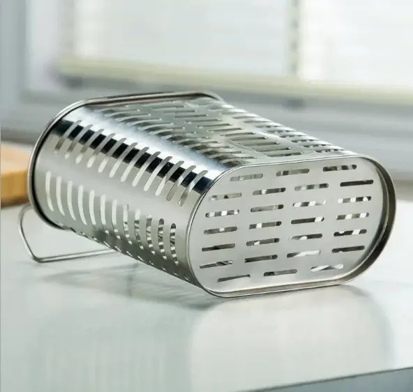 الفولاذ المقاوم للصدأ عيدان رف معلق قفص تجفيف المطبخ المنزلية متعددة الوظائف عيدان أنبوب سلة OK 0558 #5