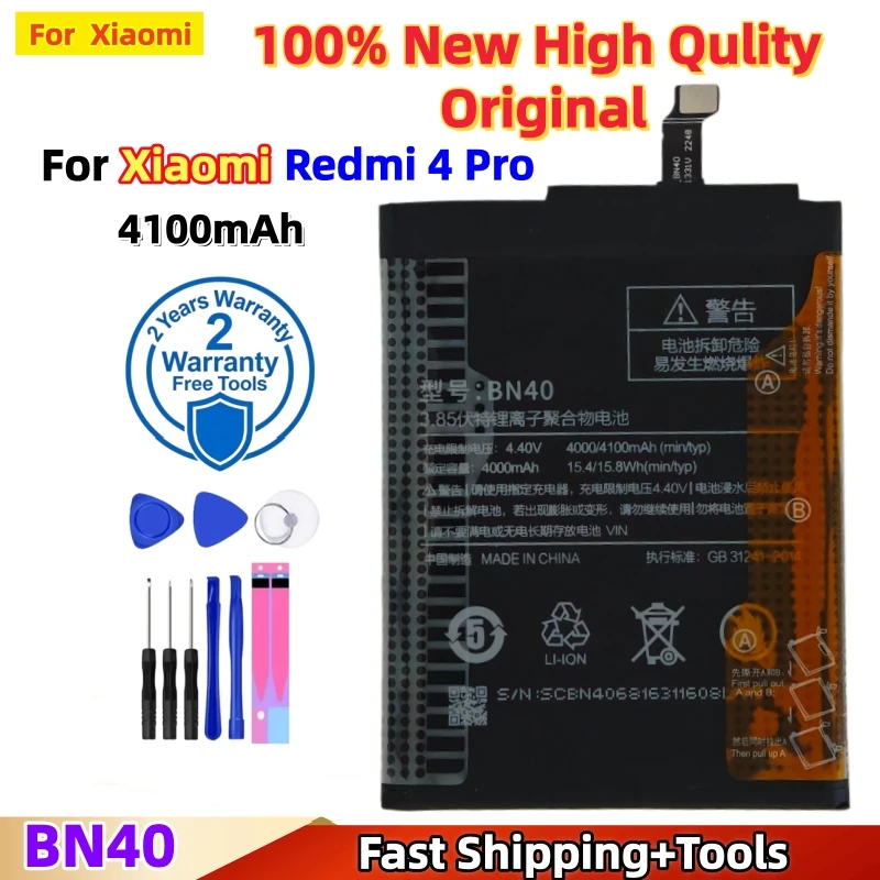 High quality Original BN40 BM50 Battery For Xiaomi Redmi 4 Pro Prime 3G RAM 32G ROM Edition Redrice 4 Redmi4 Mi Max Max2 Max3