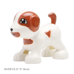 Large size building blocks for children, cat, dog, pork, rabbit, model accessories, compatible bricks, farm animals set, assemble educational toys 10 Main Sales Fazendinha - №1