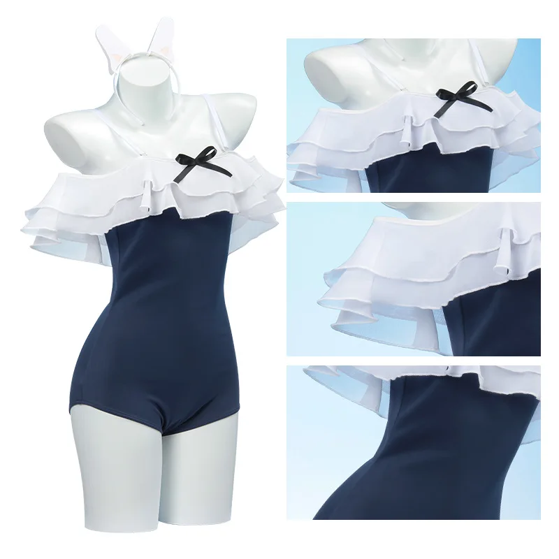 Tsukiyuki Miyako Cosplay fantasía Sexy Kawaii verano traje de baño Anime juego archivo azul disfraz disfraz mujeres adultas trajes