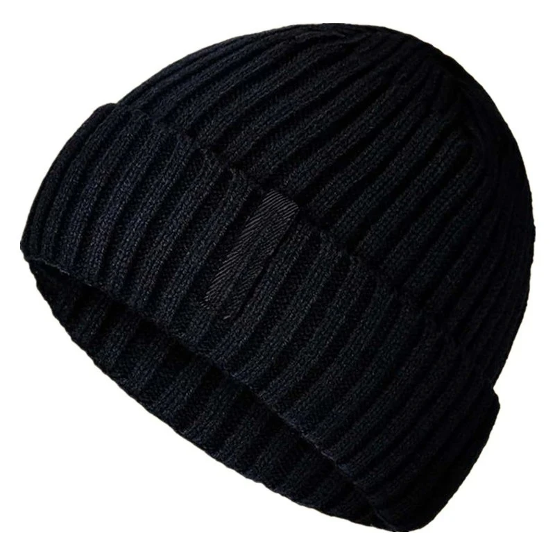 Neue warme Unisex-Wintermützen, stilvolle, mit Plüschfell gefütterte Beanie-Mütze, dicke Strickmützen für Männer und Frauen, lässige Mützen
