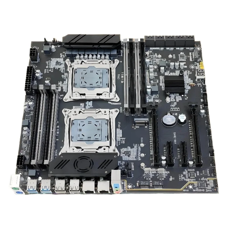 For X99DD41 Dual Main Board Set 8 Slots Memory E5 Game Multi-open Computer C612 Chipset 2011-3