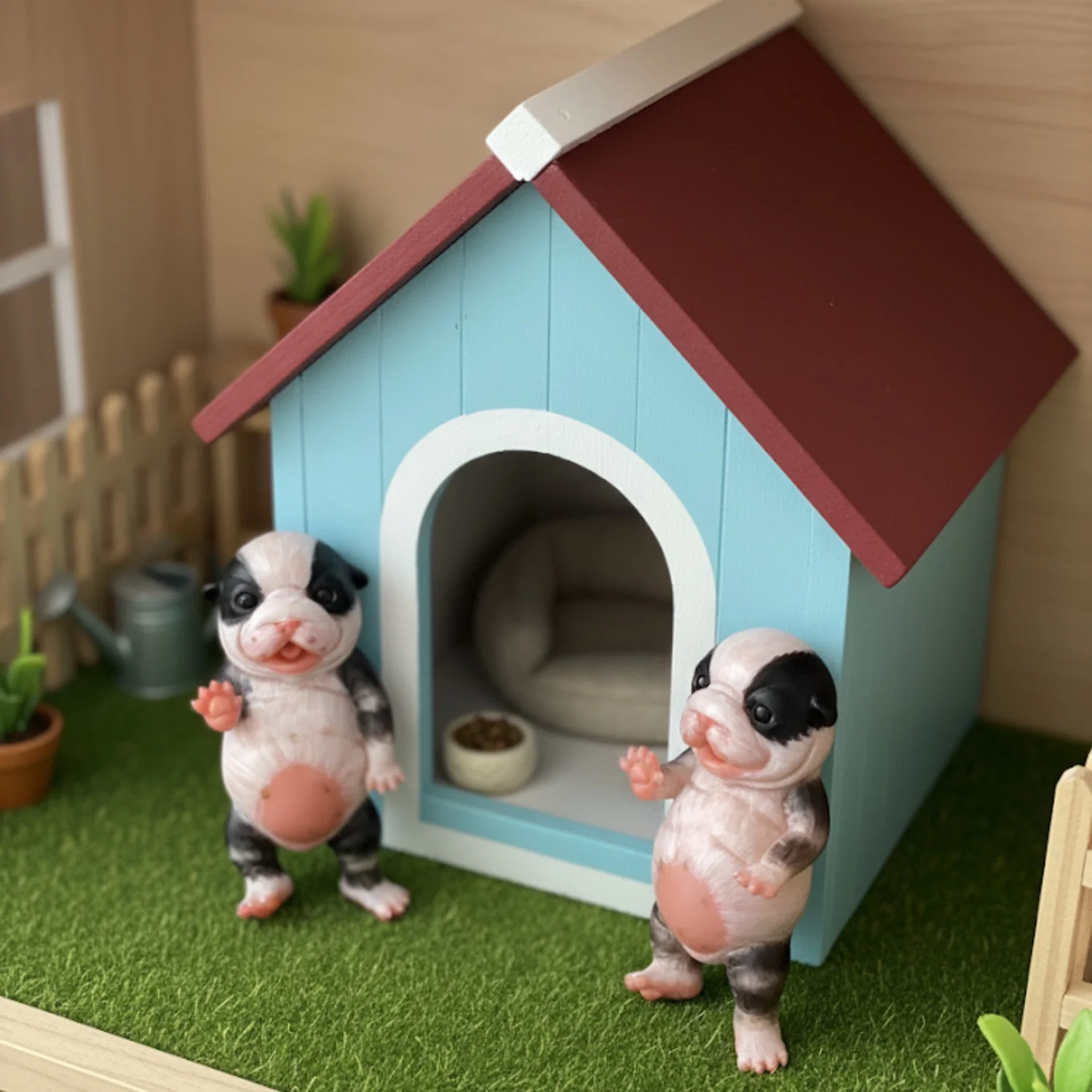 

17 см силиконовый щеня автомобиль орнамент мягкий на ощупь собака реборн куклы украшения кукольного домика детский подарок