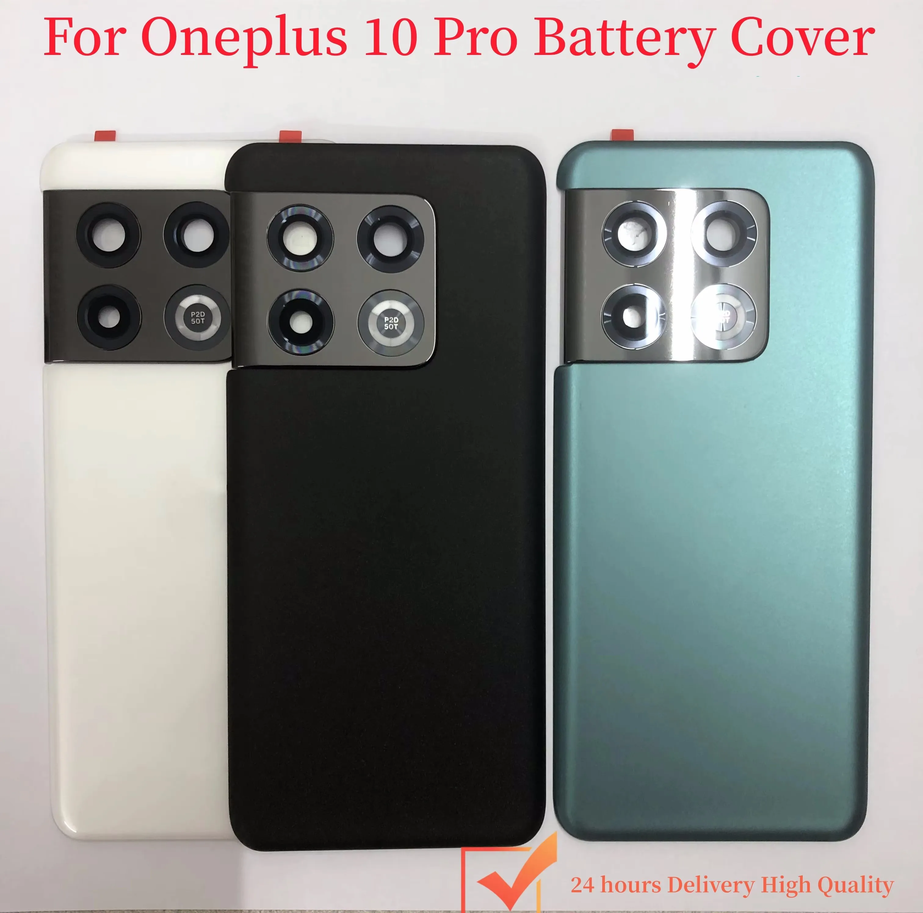 

Новинка 6,7, задняя крышка батарейного отсека для Oneplus 10 Pro, заднее стекло батарейного отсека с рамкой камеры, задняя крышка батарейного отсека, ремонт, замена