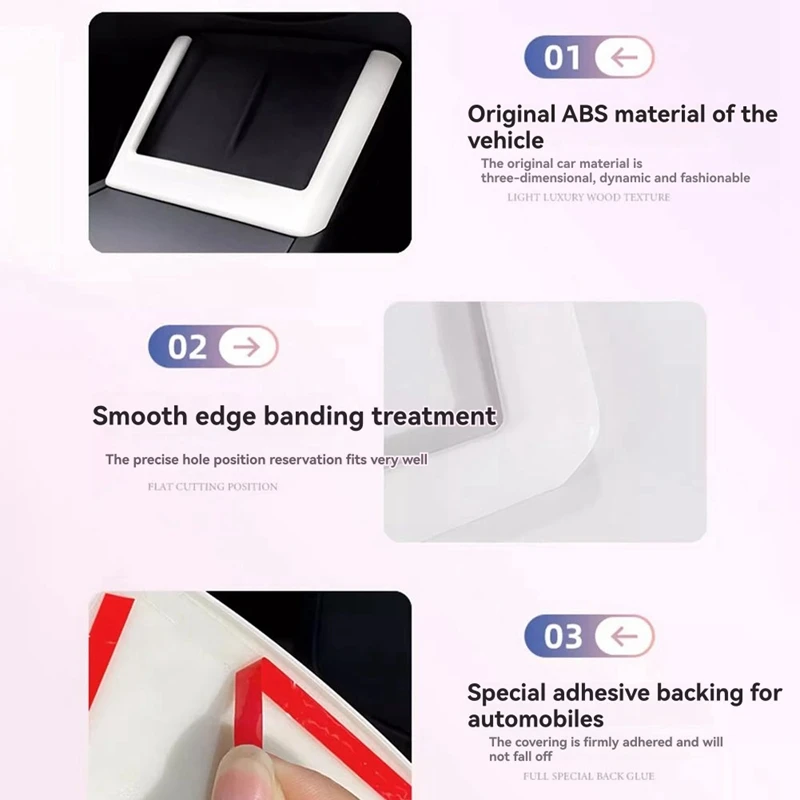 Super Sale For Tesla Model Y/3 Highland Juniper Center Console Wireless Charging Trim Border Interior Protection Accessories