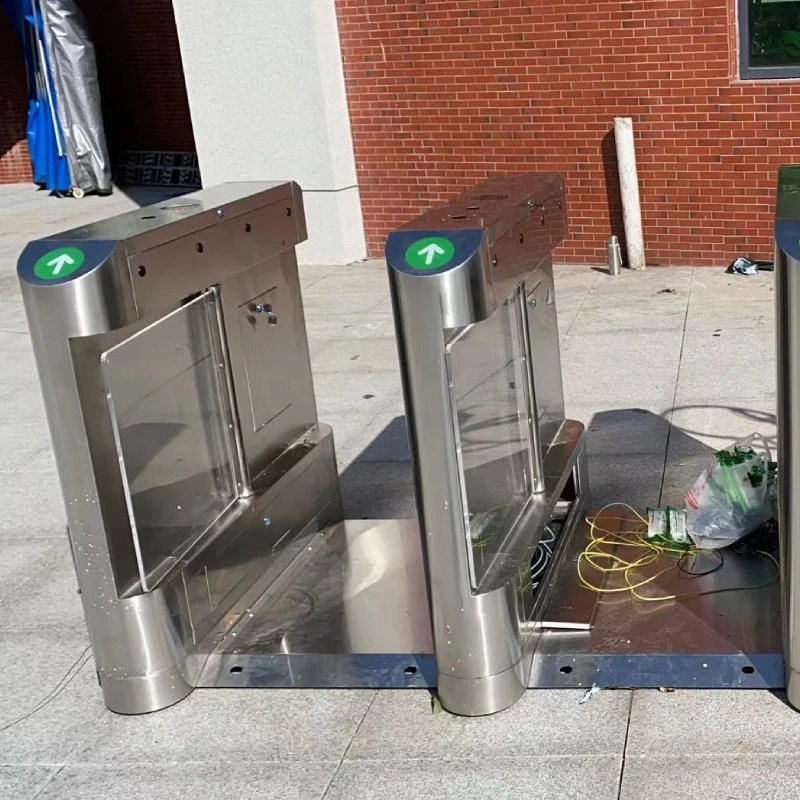 Tourniquet Poort Platform Met Bodemplaat Bedrading Vrije Draaipoort Beweegbare Roestvrij Staal Met Wielbasis Installatie Vrije Poort