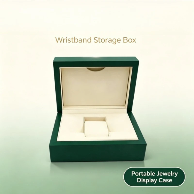 For Green Watch Box Wristband Storage Box Portable Watch Bracelet Packaging Case Jewelry Display Organizer Box