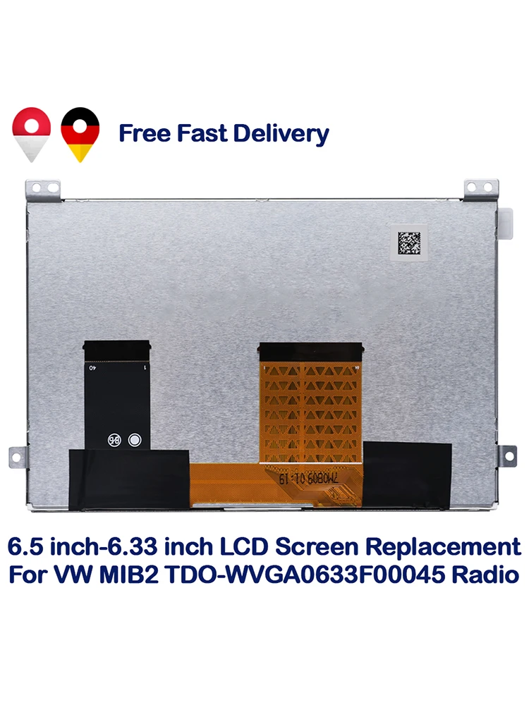 6,5-calowy 6,33-calowy ekran LCD TDO-WVGA0633F00045 do wymiany w radia samochodowego VW MIB STD2 Discover 200 682 684 680 — 2