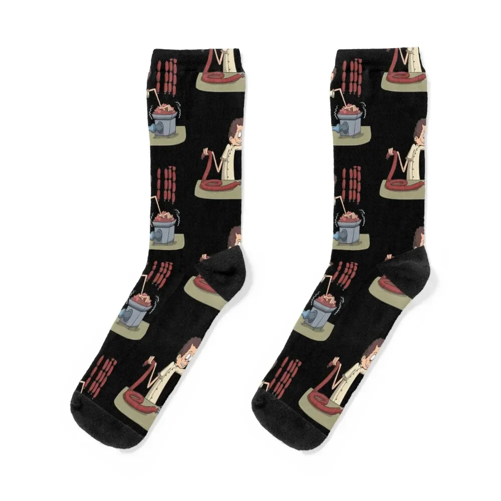 Butcher knife meat sausage Socks colored luxury Stockings compression Woman Socks Men's