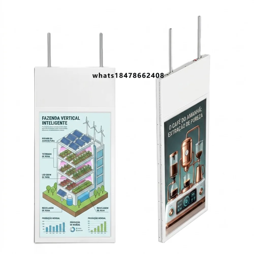 Ultra Thin Double Sided Totem Pavilion High Brightness Digital Signage Indoor Advertising Booth Media Player Display
