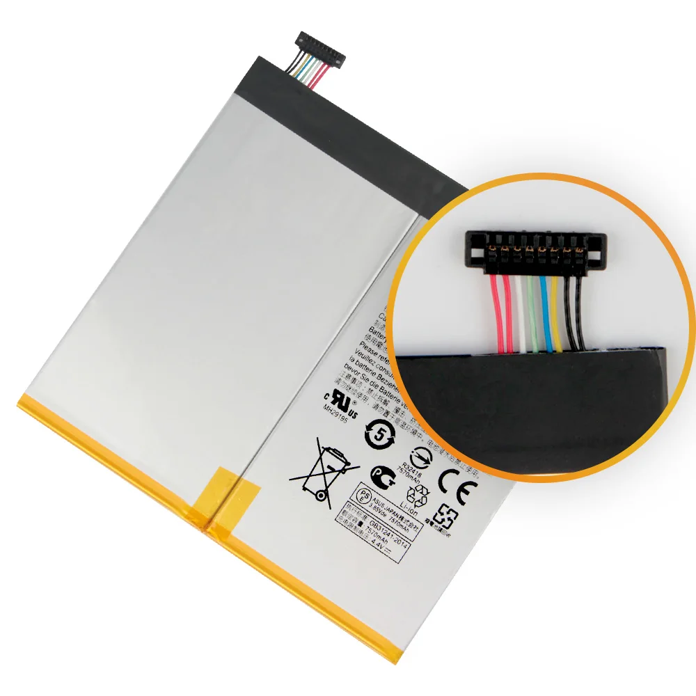 Original Replacement Tablet Battery C12P1602 For ASUS ZenPad Z10 ZT500KL C12P1602 Rechargeable Tablet Battery 7800mAh