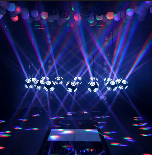 6 sets for Kinetic Football Light RGBW Winch LED Lifting Ball DMX Control Dj Lights for Night Club  Disco Stage Lighting