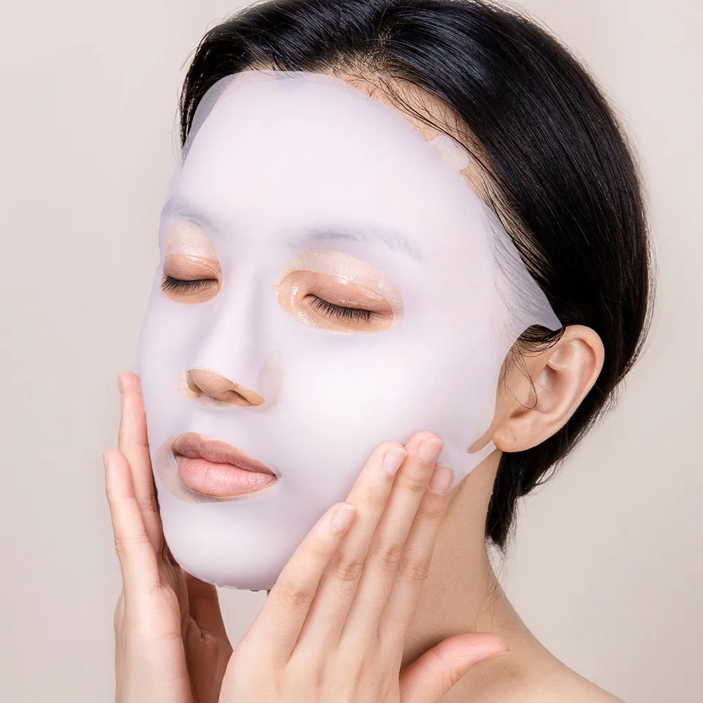 3Pcs Reusable Silicone Face Mask Cover Foldable Sheet Mask Seal Moisture Lock Facial Skincare Accessory Silicone