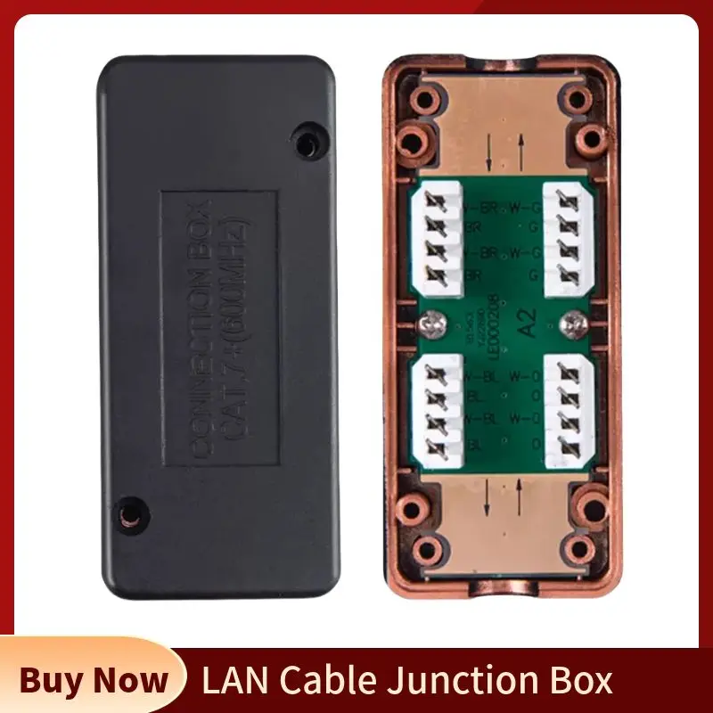 Kabel LAN skrzynka przyłączeniowa złącze RJ45 Adapter przedłużający do sieci Cat5e Cat6 Cat7 przewód Ethernet Adapter połączenia LSA