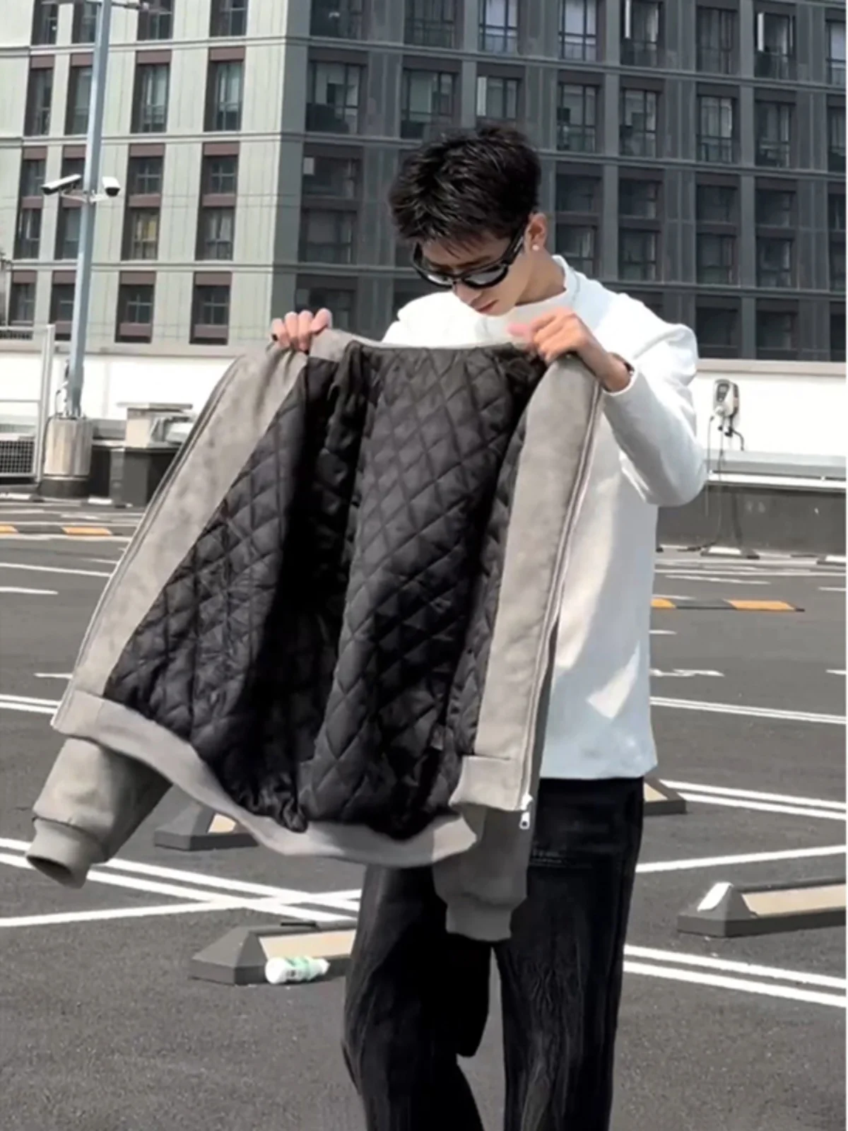 

Мужская мотоциклетная куртка Cleanfit Detroit из хлопка с подкладкой, свободного кроя, теплая верхняя одежда для осени и зимы