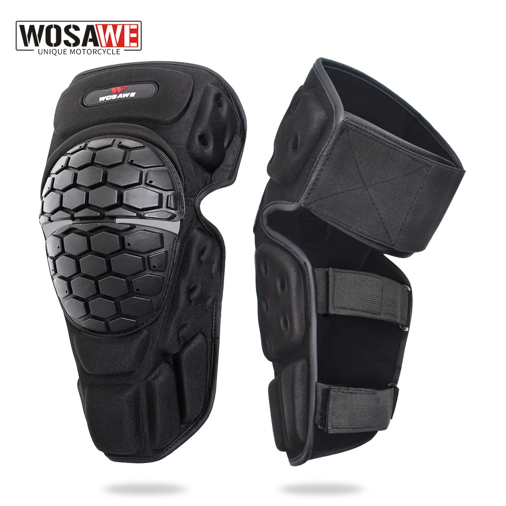 WOSAWE Sports Motorcycle Knee Protector Eblow Pads Knee Brace Ski Snowboard Skate Cycling Support Motocross Joelheira