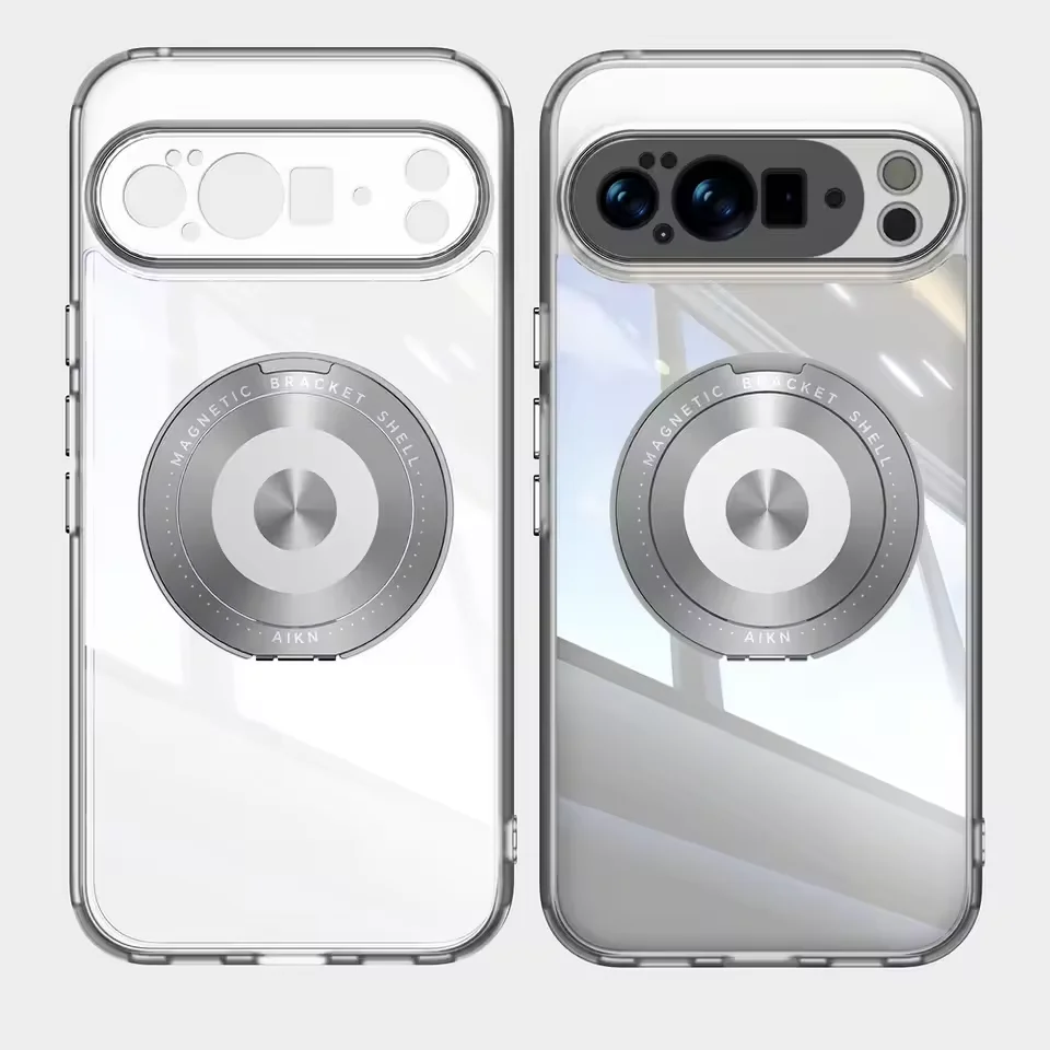 

Прозрачная задняя панель, свободный вращающийся металлический чехол-держатель с кольцом для Google Pixel 10 Pro XL Pixel 10 Pro 9A 9, защитный чехол для камеры