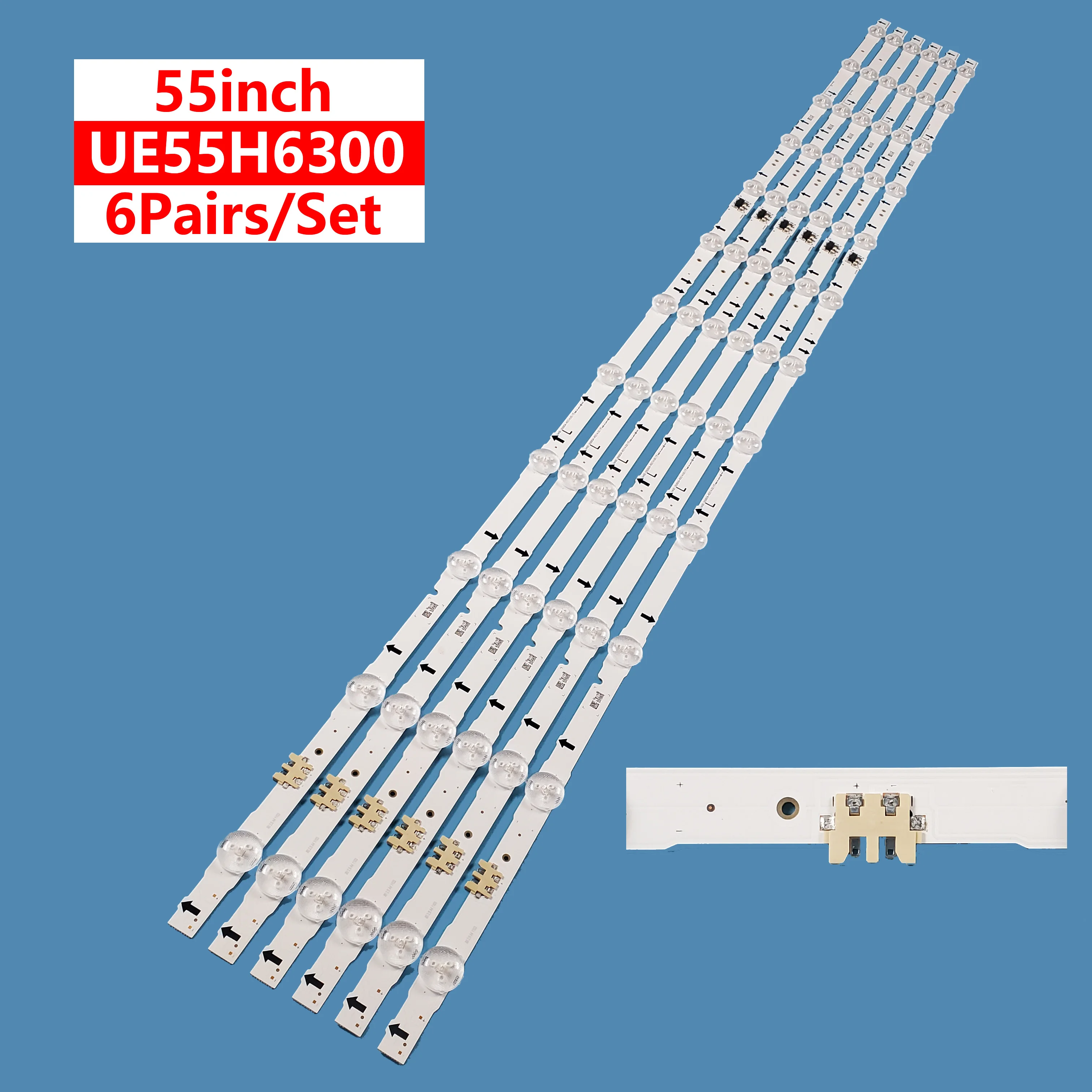 Tira de luz de fundo LED para Samsung, barra de luz original, 55 polegadas, UA55J5088, LH55DME, D4GE-550DCA, DCB-R3, 2014SVS55, novo