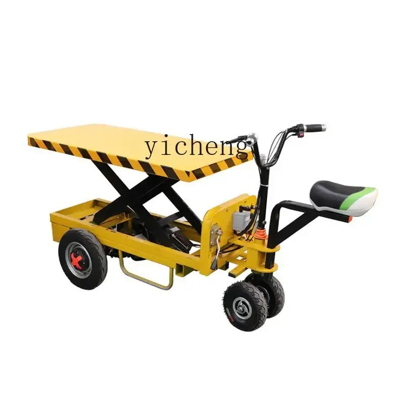 XL electric lift scissor hydraulic small lifting platform flatbed truck