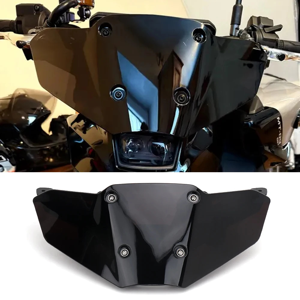 

Motorcycle Accessories Windshield Front Support Windshield Wind Deflector Fairing Kit For YAMAHA MT 09 MT-09 SP MT09 2024 2025