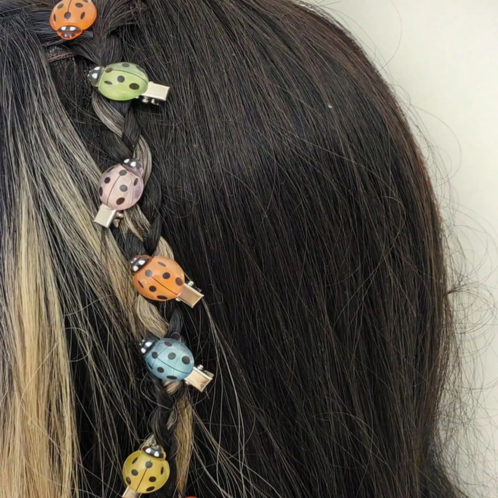 

Hair Clips Cute 10 Pieces Ladybird Hairpins Luminous Cute Styling Hair Clips For Teens Kids Girls Date Party Outdoor School