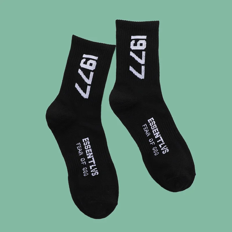 5/10 Pairs Letter Embroidery Fashion Casual Socks Casual Trend Soft Sweat-absorbent Casual Mid-tube Socks Fashion Sports Socks