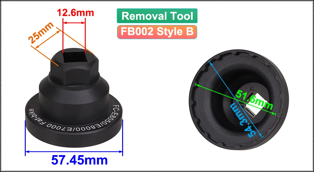 HEPPE E-Bike Motor-Sicherungsring Montage- und Demontagewerkzeug für Shimano E6100 E7000 E8000 E8050 EP8 Motor – Detail 5